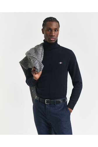 GANT Rollkragenpullover schwarz