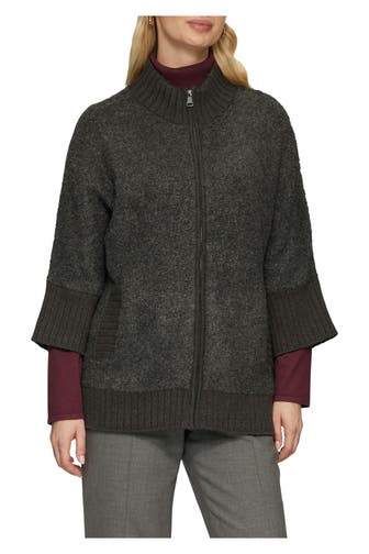 S.OLIVER BLACK LABEL Strickjacke dunkelgrau