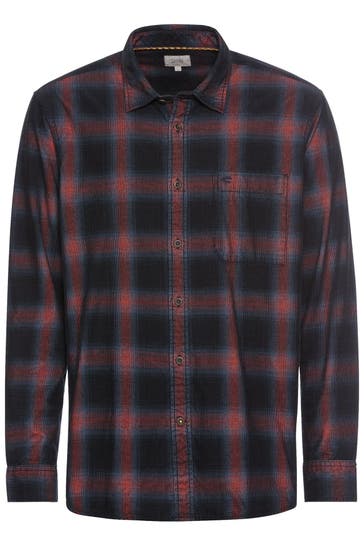 CAMEL ACTIVE Karohemd blau-rot Regular Fit