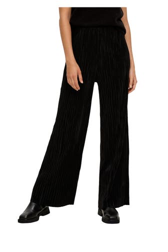 S.OLIVER BLACK LABEL Plissee-Hose schwarz