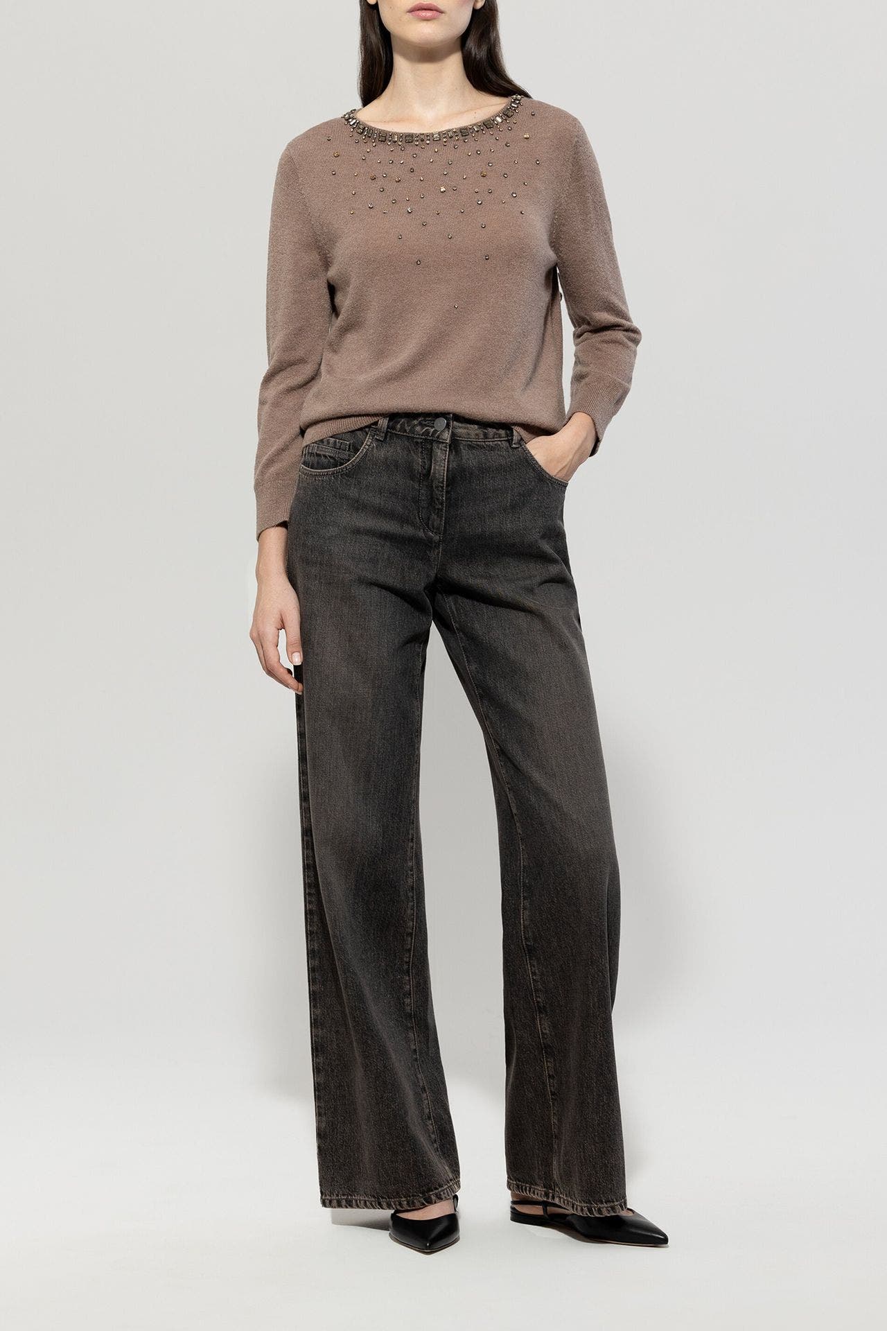 LUISA CERANO Strickpullover braun, Bild 1