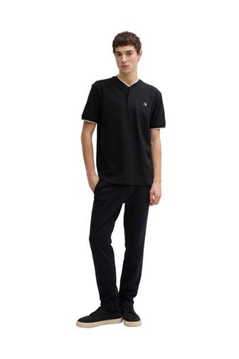 TOM TAILOR Kurzarmshirt schwarz