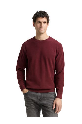 TOM TAILOR Sweatshirt weinrot