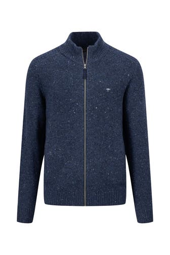 FYNCH-HATTON Wollmix-Strickjacke navy