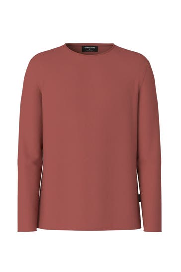 STRELLSON Langarmshirt ziegelrot