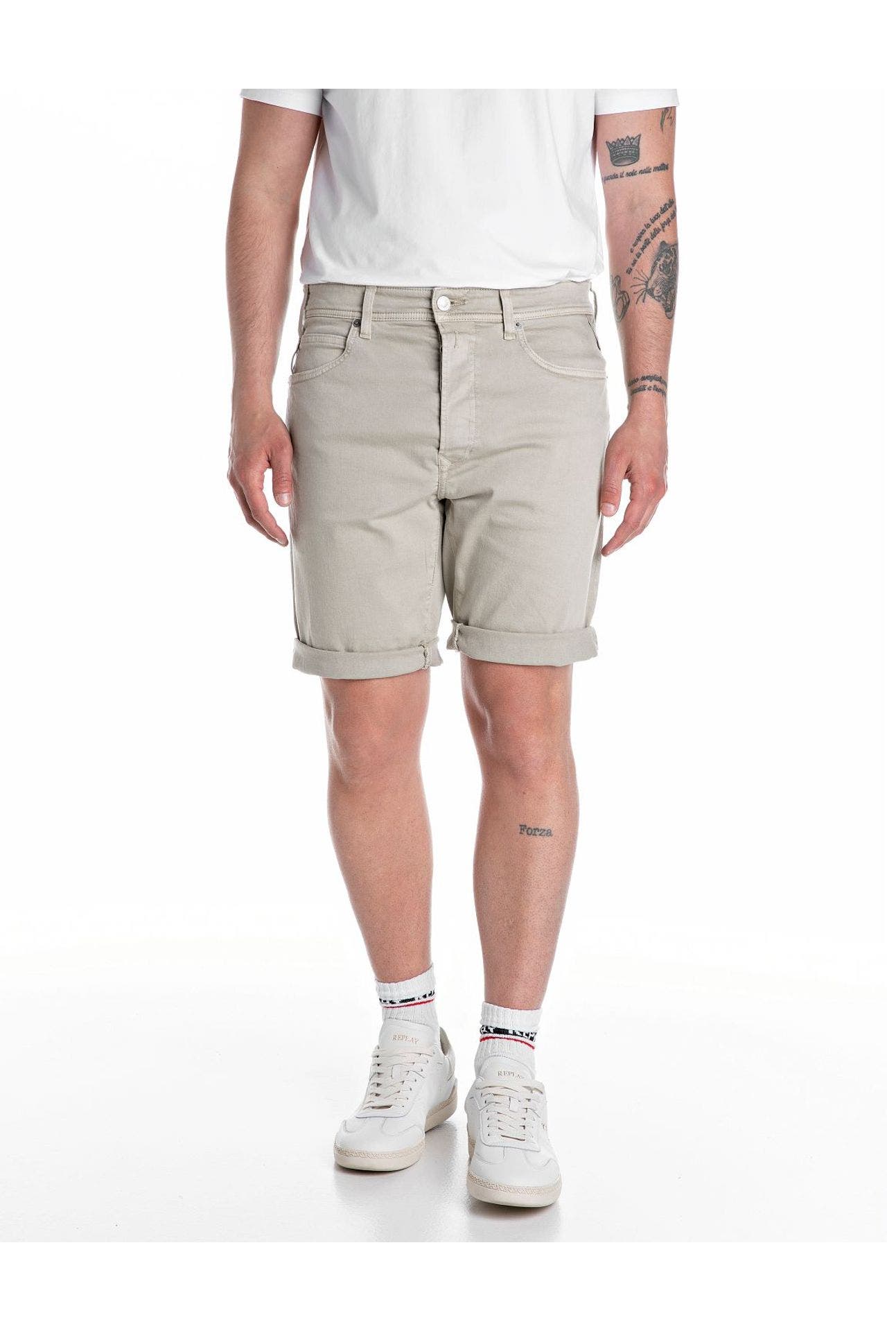 REPLAY Jeansshorts beige, Bild 1