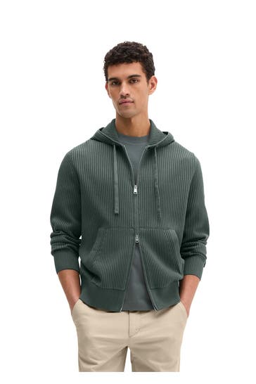 MARC O'POLO Strickjacke smaragdgrün