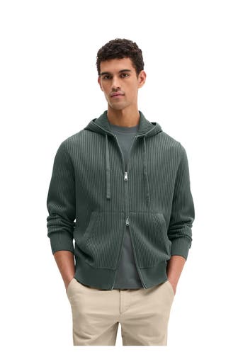 MARC O'POLO Strickjacke smaragdgrün