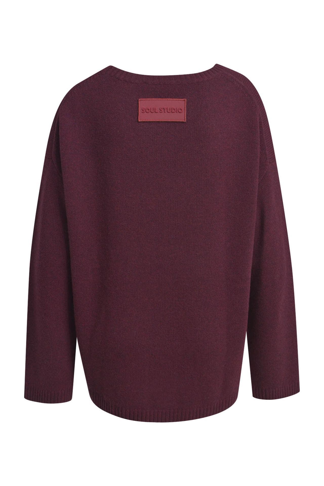 SMITH & SOUL Wollmix-Pullover burgunder, Bild 1