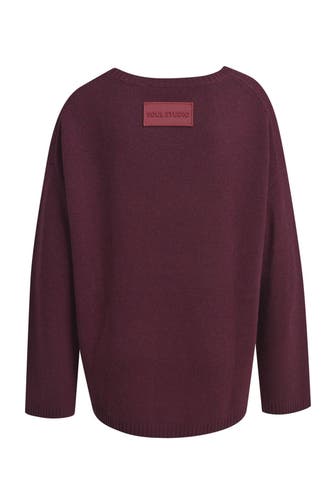 SMITH & SOUL Wollmix-Pullover burgunder