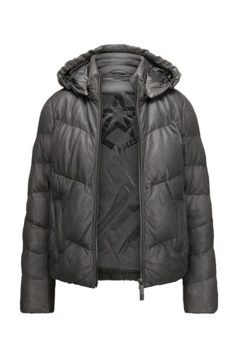 MILESTONE Lammnappa-Steppjacke steingrau