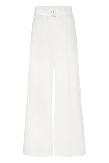 WINDSOR. Stoffhose Baumwollstretch-Marlene-Hose in Ecru ecru Karotte