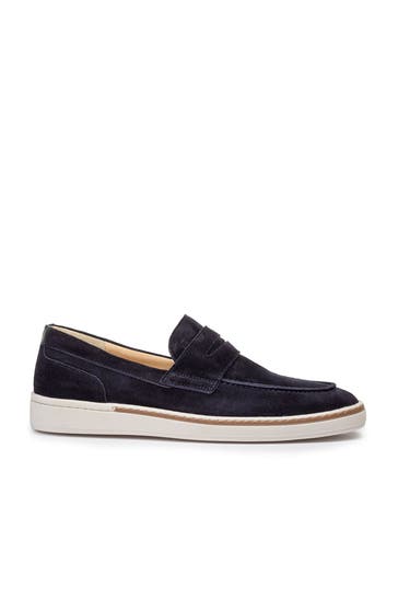 FLORIS VAN BOMMEL Slipper 'Bora' nachtblau Wide Fit