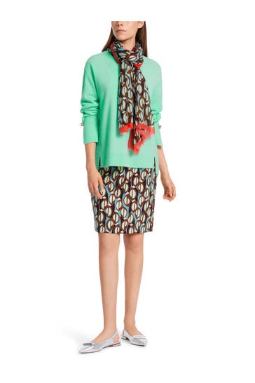 MARC CAIN Wollpullover grün