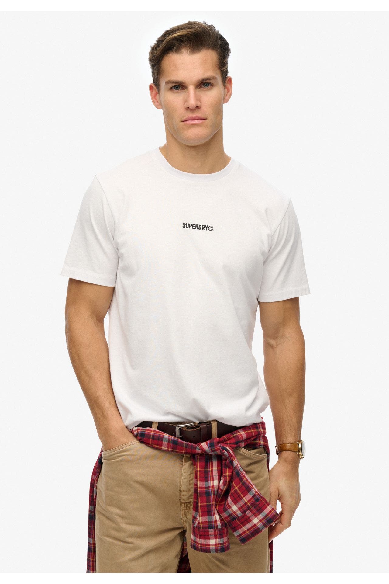 SUPERDRY T-Shirt 'Micro Logo' weiß, Bild 1