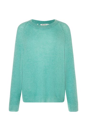 MAERZ MUENCHEN Wollmix-Pullover meergrün