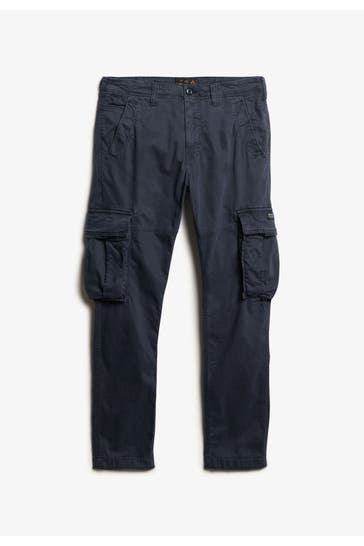 SUPERDRY Cargohose dunkelblau