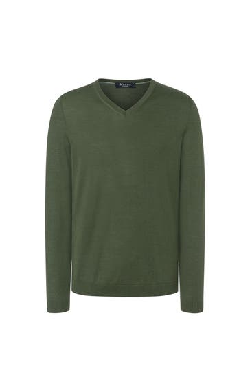 MAERZ MUENCHEN Strickpullover dunkelgrün