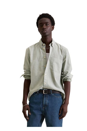 MARC O'POLO DENIM Casual-Hemd graugrün
