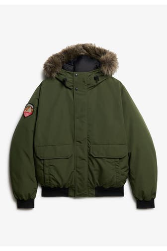 SUPERDRY Bomberjacke 'Everest' dunkelgrün