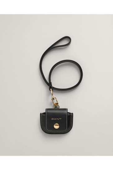 GANT Ledertasche schwarz