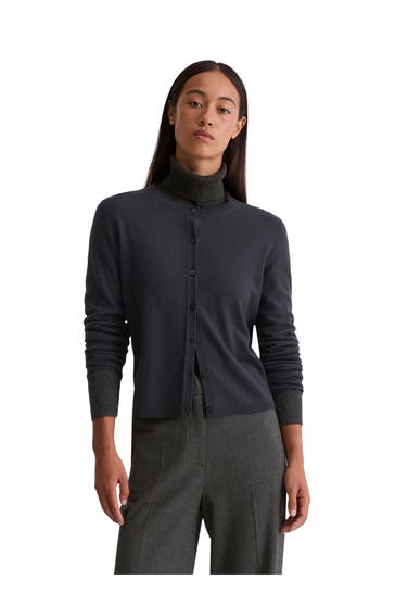 MARC O'POLO Strickjacke dunkelblau