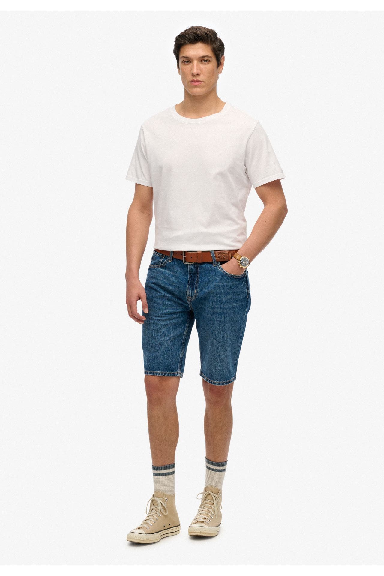 SUPERDRY Jeansshorts dunkelblau, Bild 1
