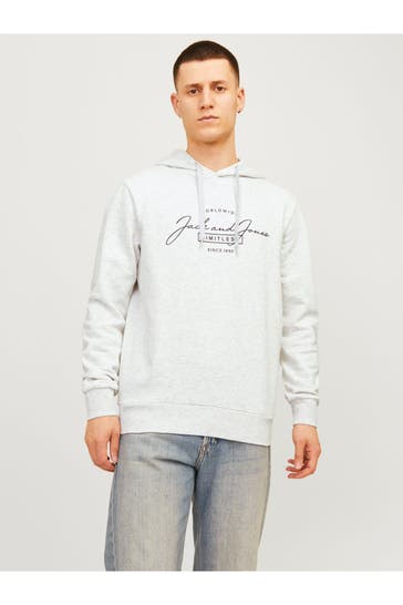 JACK & JONES Hoodie 'Ferris' hellgrau