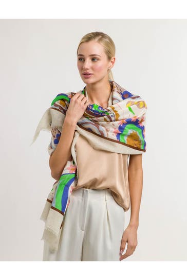 FRAAS Seidenmix-Tuch gemustert