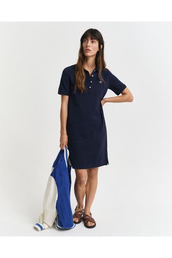 GANT Plokleid dunkelblau