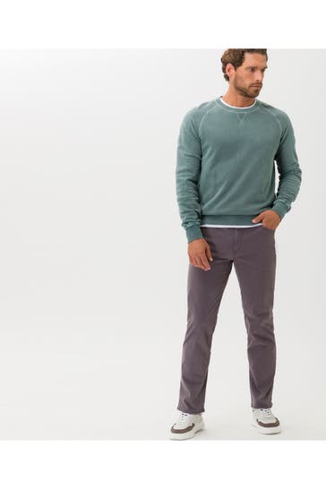 BRAX Stoffhose grau straight fit