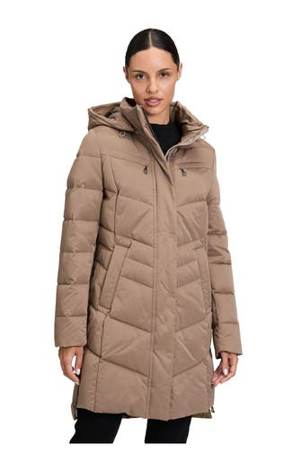 GIL BRET Steppmantel taupe