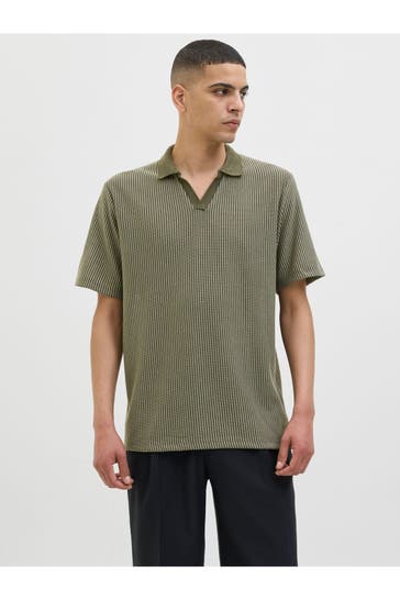 JACK & JONES Polo-Shirt gestreift
