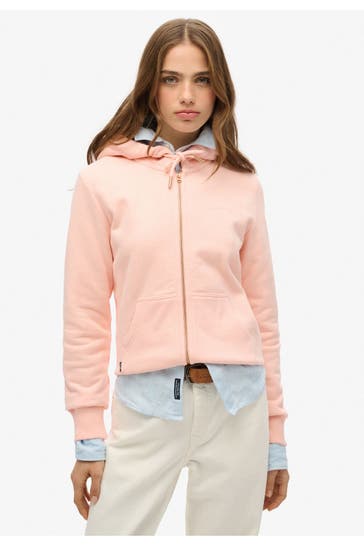 SUPERDRY Sweatjacke rosa