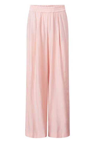 WINDSOR. Satin-Palazzo-Hose aus Viskose und Seide