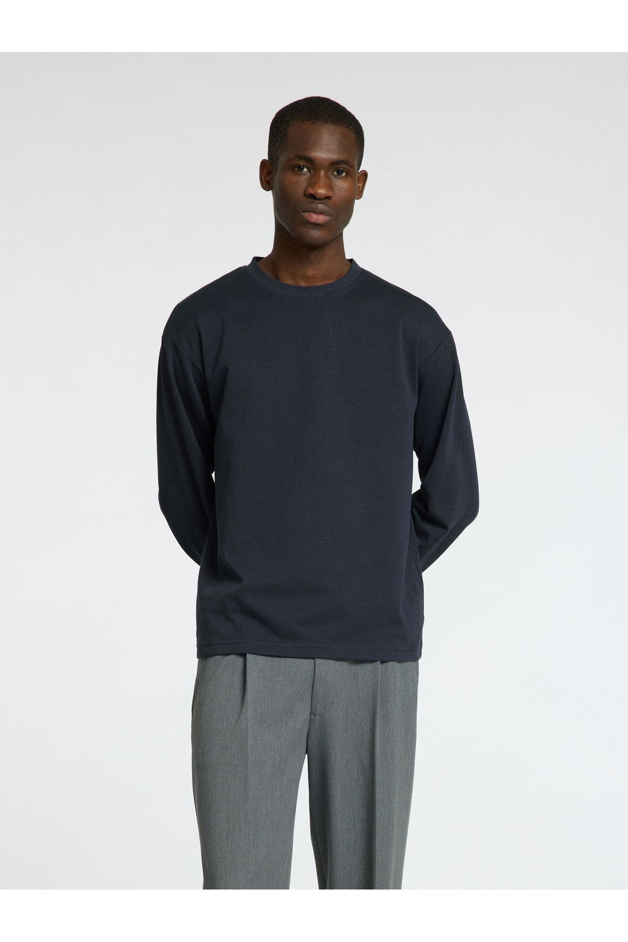 SELECTED Longsleeve dunkelblau, Bild 1