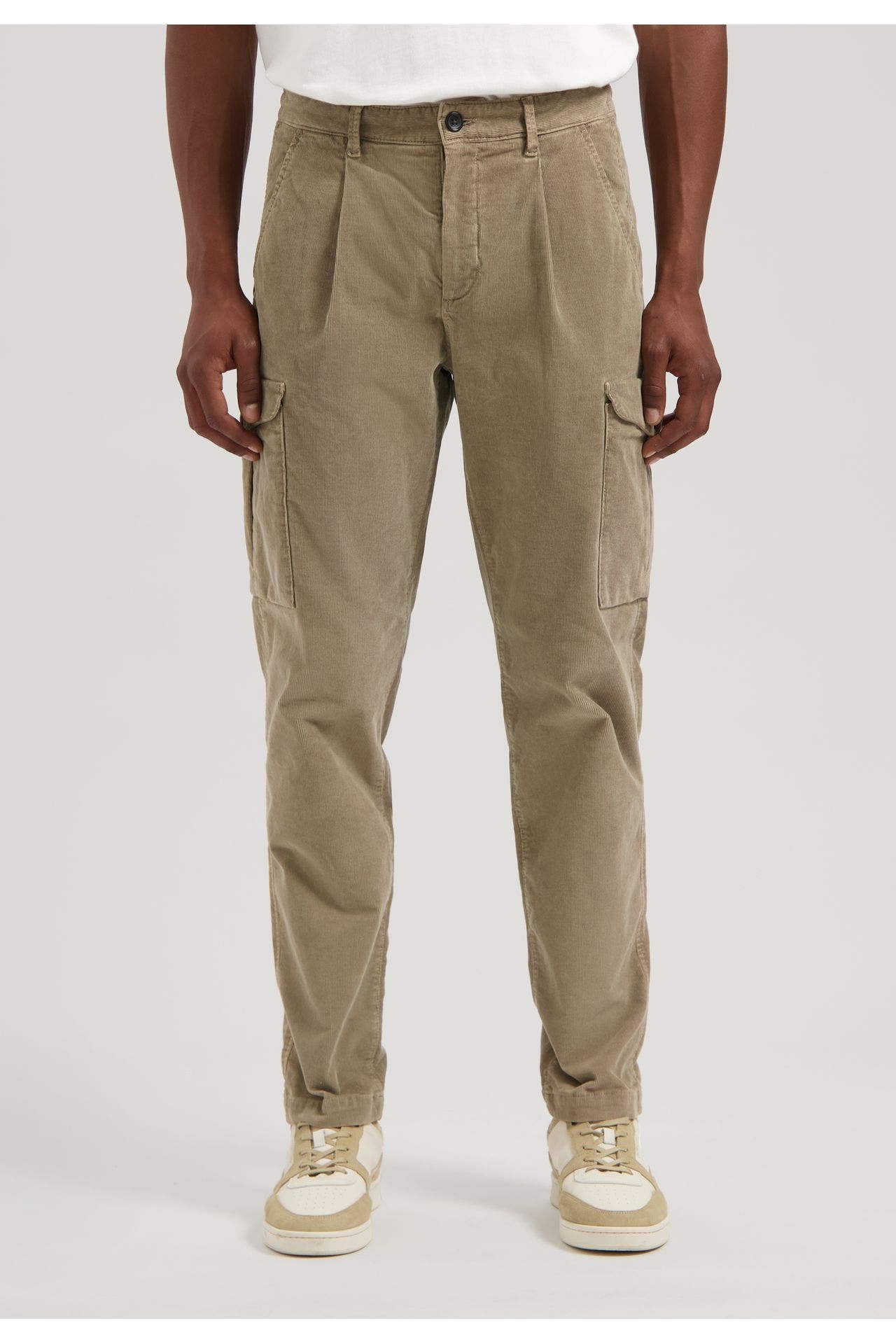 DSTREZZED Cord-Cargohose 'Logan' graugrün, Bild 1