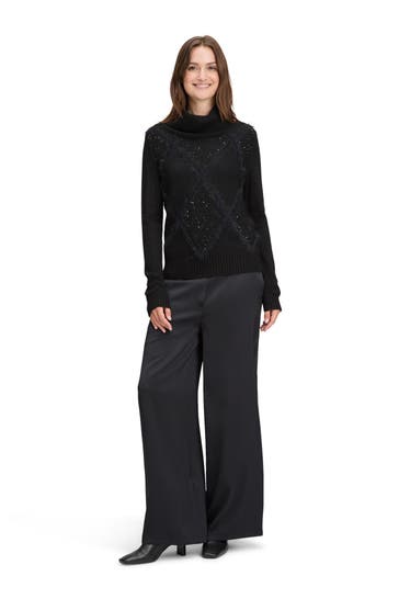 BETTY & CO Strickpullover schwarz