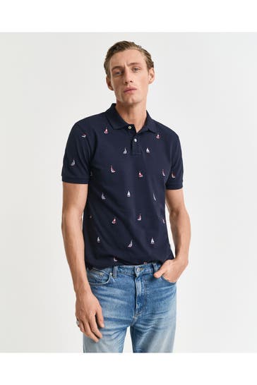 GANT Patterned polo shirt