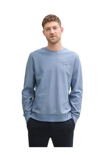 TOM TAILOR Sweatshirt taubenblau