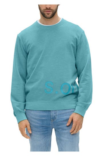 S.OLIVER Sweatshirt petrol