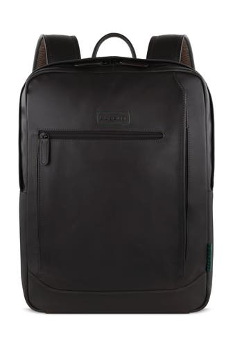 BUGATTI Leder-Rucksack schwarzbraun