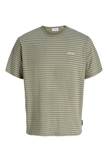 JACK & JONES T-Shirt 'Devin' gestreift