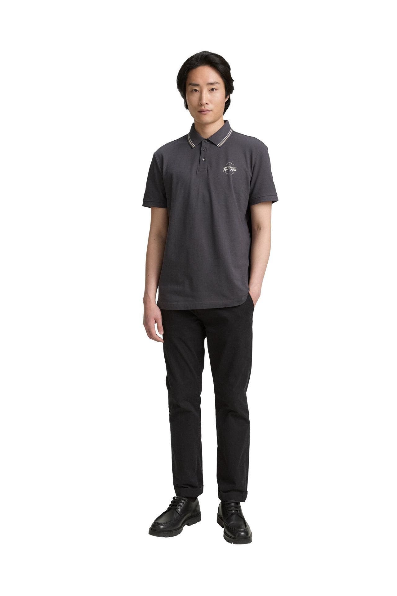 TOM TAILOR Polo-Shirt dunkelgrau, Bild 1
