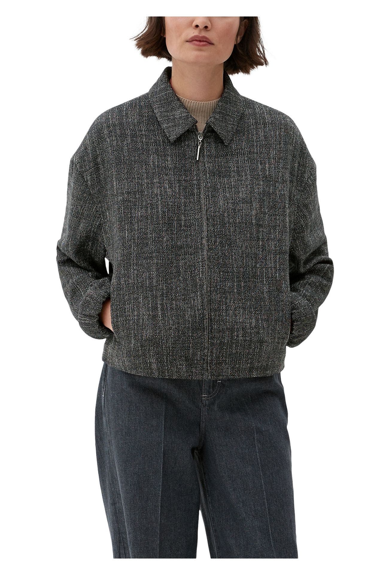 S.OLIVER BLACK LABEL Blouson gemustert, Bild 1