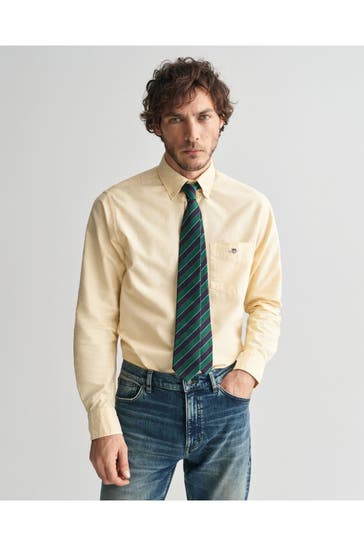GANT Casual-Hemd beige Regular Fit