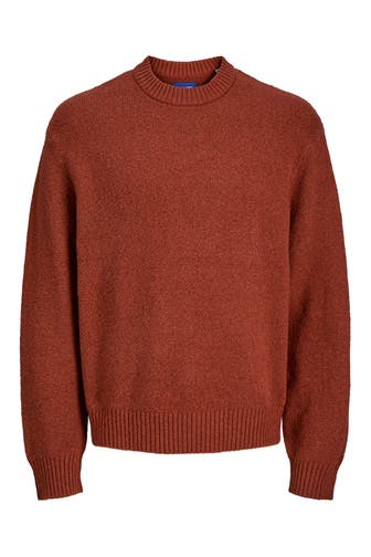 JACK & JONES Strickpullover 'Joraustin' rotbraun