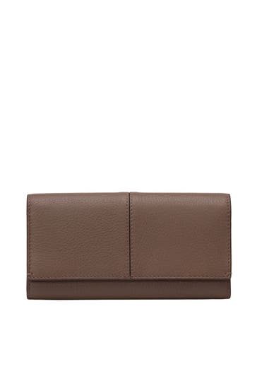 MARC O'POLO Ledergeldbörse taupe