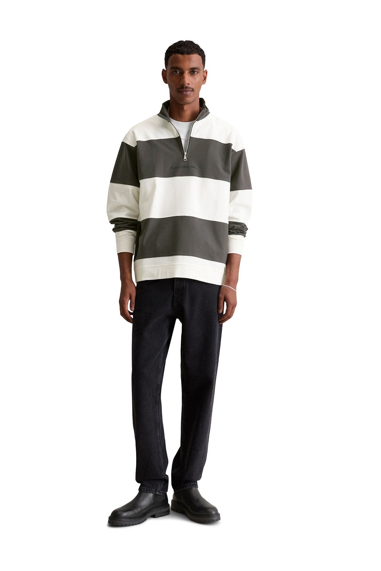 MARC O'POLO DENIM Sweat-Troyer gestreift, Bild 1