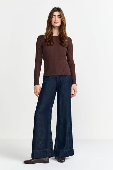 RICH & ROYAL Longsleeve dunkelbraun